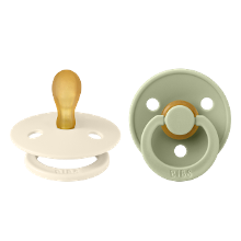 BIBS Fopspeen 0 6 Maanden Symmetrical Ivory/Sage