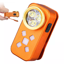 BIKIGHT Multifunctionele Dual source EDC Zaklamp met Magnetische Clip Waterdicht USB Type C Oplaadbare Clip on Licht Dra