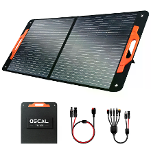 Blackview Oscal PM100 100W Vouwbare Zonnepaneel 23% Hoge Efficiëntie IP65 Waterdicht Draagbare Type C QC3.0 USB Uitgang