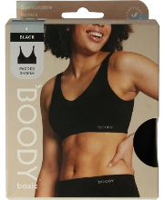 Boody Padded Shaper BH Zwart S
