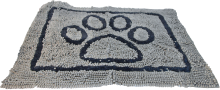 Boon Schoonloopmat waterdicht 89 x 66 cm   hond Grijs