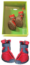 Boony Waterhondenschoenen Rood/zwart #95;_Medium 9cm X 7cm