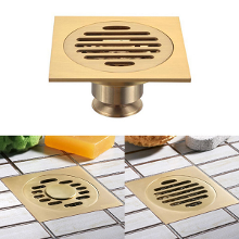 Brass Solid T Type Floor Filler Anti Odor Bath Floor Drain