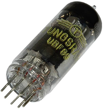 BTB Vertrieb UBF 89 Elektronenbuis Dubbeldiode pentode 200 V 11 mA Aantal polen: 9 Fitting: Noval 1 stuk(s)