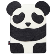 Bubm 13inch Panda Design Hair Felt Shockproof Laptop Inner Package Bag For Macbook
