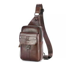 BULLCAPTAIN Vintage Heren Echte Leren Borstas Grote Capaciteit Slijtvaste Crossbody Schoudertassen Mode Reis Buiten Mess