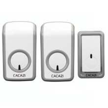 CACAZI Draadloze Deurbel AC 110 220V Ultra Lange Afstand 350M Externe Deurbel 48 Chimes 6 Volume