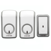 Cacazi Wireless Doorbell Ac 110 220v Ultra Long Distance 350m Remote Door Bell 48 Chimes 6 Volume