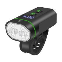 Cansses 1800Lm Super Heldere Fietskoplamp 5000mAh Hoog Vermogen Power Bank Dual Afstand Beam Ontwerp IP66 Waterdicht Type C Snel