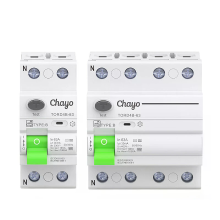 Chayo RCD RCCB Type B aardlekreststroomonderbreker Evse 2P 4P AC 63A 30mA 100mA 300mA 10kA Din rail 230V