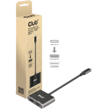 Club 3D MST hub USB3.2 Gen2 Type C(DP Alt Mode) to DisplayPort + HDMI 4K60Hz M/F hub