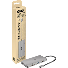 Club 3D USB Gen 1 Type C 9 in 1 Hub dockingstation
