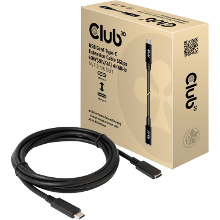 Club 3D USB Gen 1 Type C verlengkabel 5Gbps 60W, 2 meter verlengkabel