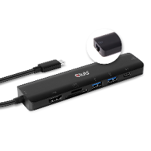 Club3D CSV 1592 USB C (USB 3.2 Gen 2) multiport hub Zwart