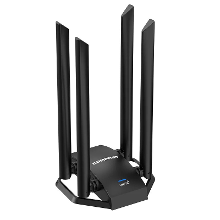 COMFAST CF 975AX USB 5374M WiFi6 Netwerkkaart met 4*5dBi Antennes Type C naar USB3.0 Wi fi Dongle 802.11Ax 5Ghz 6Ghz 160