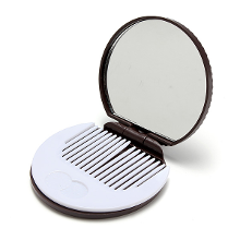 Cookie Shaped Mirror Comb Set