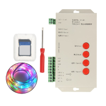 Dc5 24v T1000s Sd Card Led Pixel Rgb Full Color Controller For Ws2812b 6803 Ws2811 Strip Light