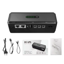 DCL 18W Mini DC Voeding UPS 18W 8800mAh/10400mAh USB Type C 5V/2A DC POE 15V/0.6A 24V/0.4A Ingang 100 240V voor Netwerka