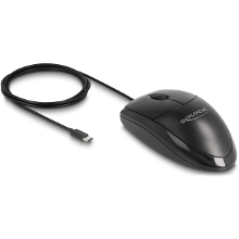 DeLOCK Optical USB Type C Desktop Mouse   Silent muis 1200 dpi