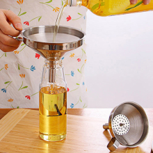Dennisdeal.Com Kcasa Kc Sf03 Stainless Steel Juice Jam Liquor Filling Funnel Oil Hopper Filter Kitchen Tools