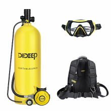 DIDEEP 3L Duiktank Upgrade Druk Meter Duikvest Tas Zuurstofcilinder Tank Set Snorkeluitrusting X6000