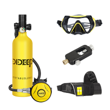DIDEEP X4000Pro 1L Duikfles Snorkeluitrusting Vrijetijdsbuiten Zwemmen Reserve Zuurstof Draagbaar Capaciteit Gebruik 10 