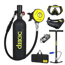 DIDEEP X4000Pro 1L Duikfles Zuurstof Duikcilinder Uitrusting Luchtcilinder Onderwaterduiken