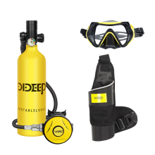 DIDEEP X4000Pro 1L Duiktank Snorkeluitrusting Vrije tijd Buiten Zwemmen Reserve Zuurstof Draagbare Capaciteit Gebruik 10