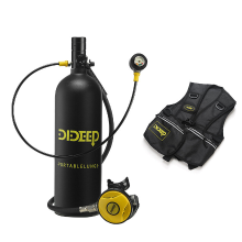 DIDEEP X5000Pro 2L luchtzuurstoffles Lichtgewicht en draagbare duikuitrusting Onderwaterrebreather
