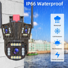 DIDSeth 12MP 6K WiFi IP camera 4MP + 4MP + 4MP PTZ Drie Lens Drie Scherm AI Auto Tracking nachtzicht Buiten Cctv IP Cam