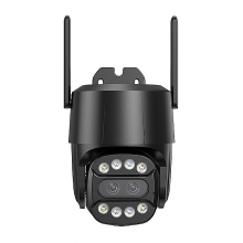 DIDSeth 4G/WiFi 4MP + 4MP Dual Lens Outdoors PTZ Beveiligingscamera 2.8Mm 8mm 10X Zoom 8MP AI Human Tracking Kleur Nachtzicht Se