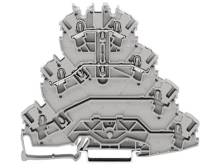 Doorgangsklem 4 Etages 5.20 Mm Veerklem Toewijzing: L1, L2 Grijs Wago 2002 4141 25 Stuks