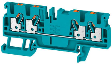 Doorgangsklem WeidmÃ¼ller A4C 2.5 BL 1521700000 Blauw 100 stuks