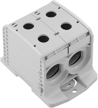Doorgangsklem WeidmÃ¼ller WPD 233 2X300/2X300 GY 2502900000 Grijs 1 stuks