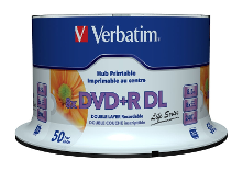 Dvd+r Dl Disc 8.5 Gb Verbatim 97693 50 Stuks Spindel Bedrukbaar