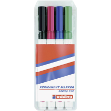 Edding 400 4 400 4 1999 Permanent marker Zwart, Rood, Blauw, Groen Watervast: Ja