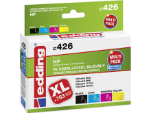 Edding Inkt vervangt HP 932XL, 933XL Compatibel Combipack Zwart, Cyaan, Magenta, Geel edding 426 EDD 426