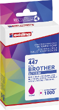 Edding Inktcartridge vervangt Brother LC 123M Compatibel Magenta EDD 447 18 447 01