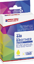Edding Inktcartridge vervangt Brother LC 123Y Compatibel Geel EDD 448 18 448 01