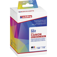 Edding Inktcartridge vervangt Canon PGI 550XL+CLI 551XL Compatibel Combipack Zwart, Foto zwart, Cyaan, Magenta, Geel EDD 502 18 502 01