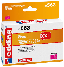 Edding Inktcartridge vervangt Epson 78XXL, T7893 Compatibel Magenta EDD 563 18 563