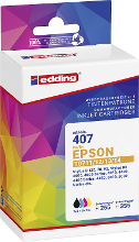 Edding Inktcartridge vervangt Epson T0715, T0711, T0712, T0713, T0714 Compatibel Combipack Zwart, Cyaan, Magenta, Geel EDD 407 18 407 01