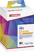 Edding Inktcartridge vervangt Epson T2715, T2711, T2712, T2713, T2714, 27XL Compatibel Combipack Zwart, Cyaan, Magenta, Geel EDD 492 18 492 01