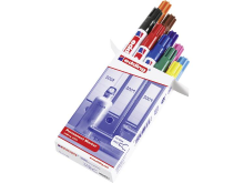 Edding Permanent Marker Edding 3000 Zwart, Rood, Donkerblauw, Donkergroen, Geel, Lichtblauw, Roze, Bruin, Oranje, Violet Watervast: Ja 4 3000999