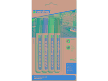 Edding Permanent marker edding 3300 Blauw, Groen, Rood, Zwart Watervast: Ja 4 3300 4