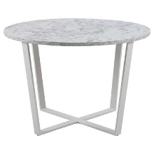 Eetkamertafel Alma   wit   75x110x110 cm   Leen Bakker