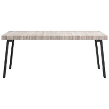 Eetkamertafel Nero   grijs eikenkleur   78x189x88 cm   Leen Bakker