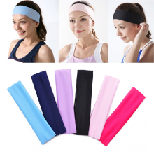 Elastic Ladys Plain Headband Yoga Sport Wash Face Snood 6 Colors
