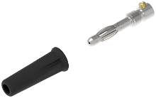 Electro PJP 1060 C CD1 N Pluimstekker Stekker, recht Stift Ø: 4 mm Zwart 1 stuk(s)