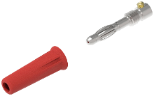 Electro PJP 1060 C CD1 R Pluimstekker Stekker, recht Stift Ø: 4 mm Rood 1 stuk(s)